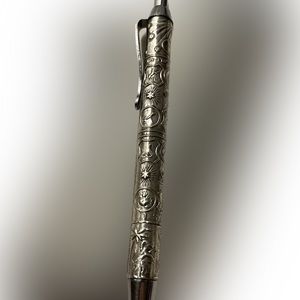 Authentic / vintage Sterling Silver Israel ball point pen.